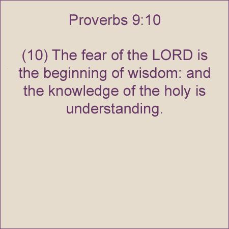 Proverbs910